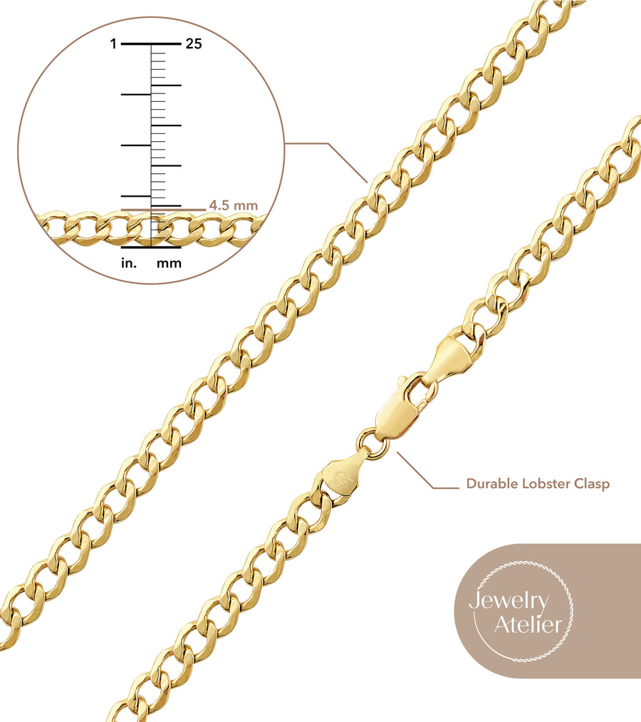 Curb Chain Necklace (4.5mm)