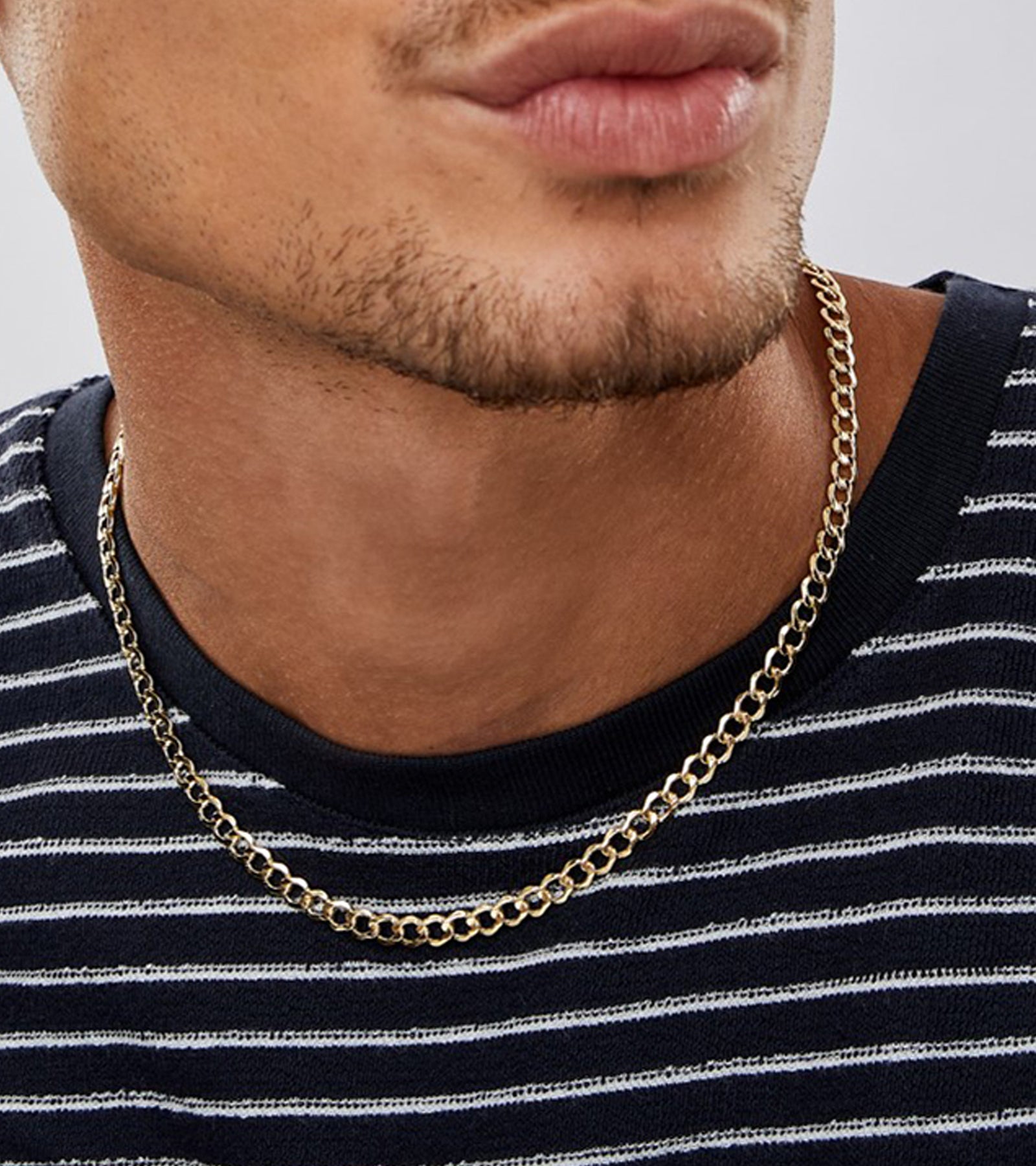 Curb Chain Necklace 4.5mm 18
