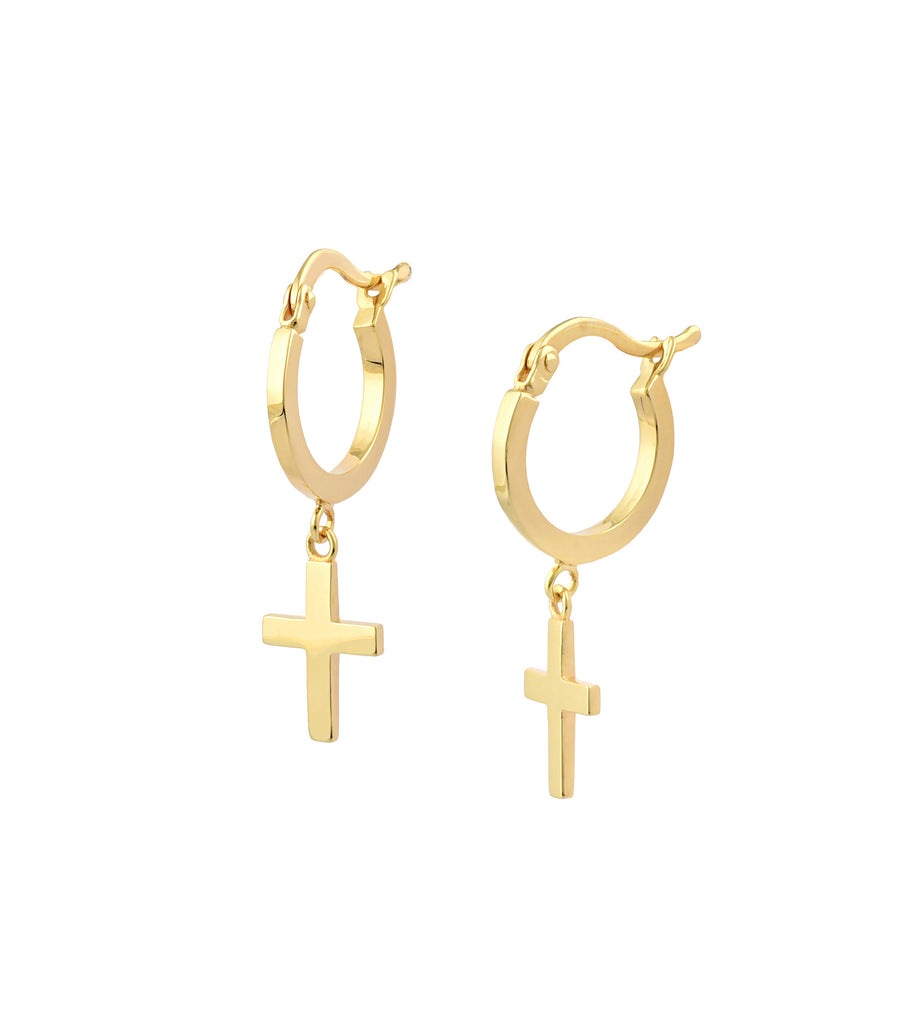 Cross Dangle Earrings - Jewelry Atelier