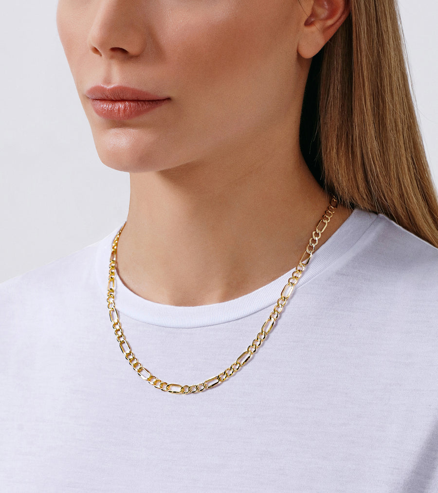 Figaro Chain Necklace (5.6mm) - Jewelry Atelier