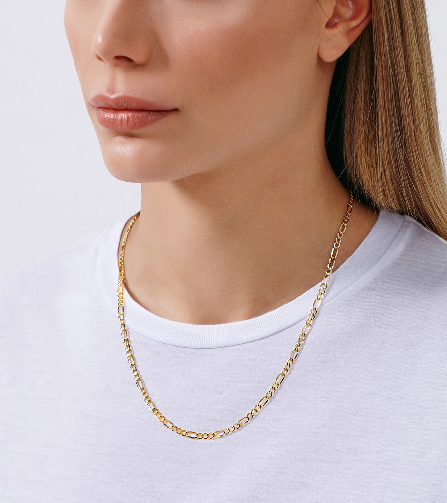 Figaro Chain Necklace (3.7mm)