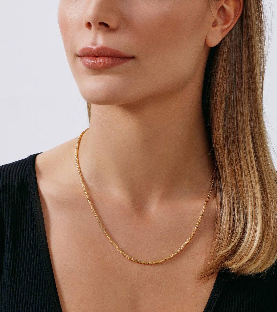 Palm Chain Necklace (2.5mm) - Jewelry Atelier