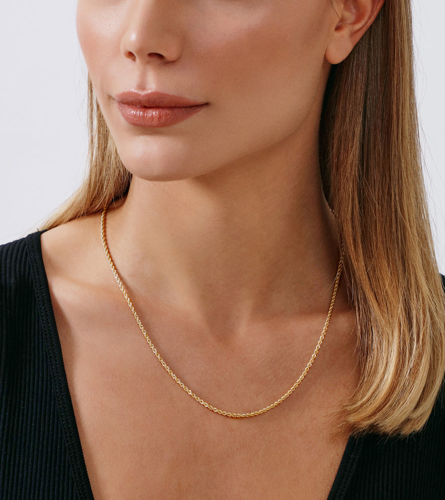Rope Chain Necklace (2.1mm) - Jewelry Atelier