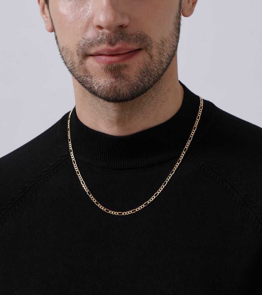 Figaro Chain Necklace (3.7mm) - Jewelry Atelier