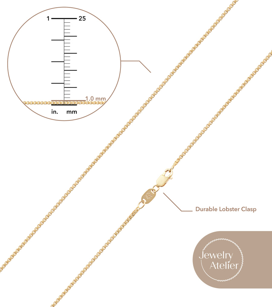 Box Chain Necklace (1.0mm)