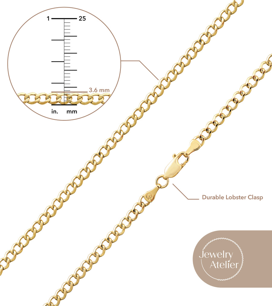 Curb Chain Necklace (3.6mm)