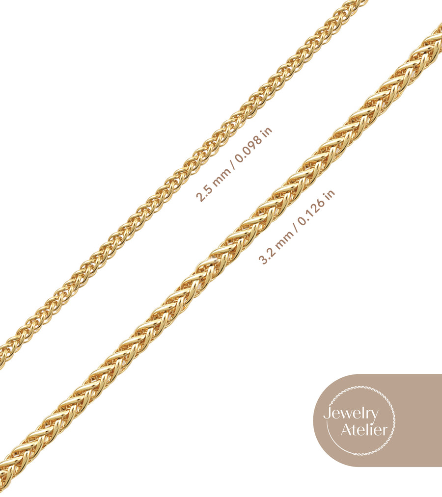 Palm Chain Necklace (3.2mm) - Jewelry Atelier