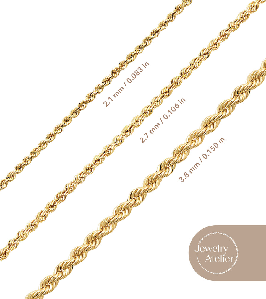 Rope Chain Necklace (2.1mm)