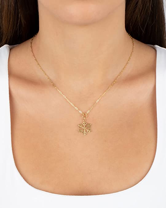 Snowflake Pendant Necklace - Jewelry Atelier