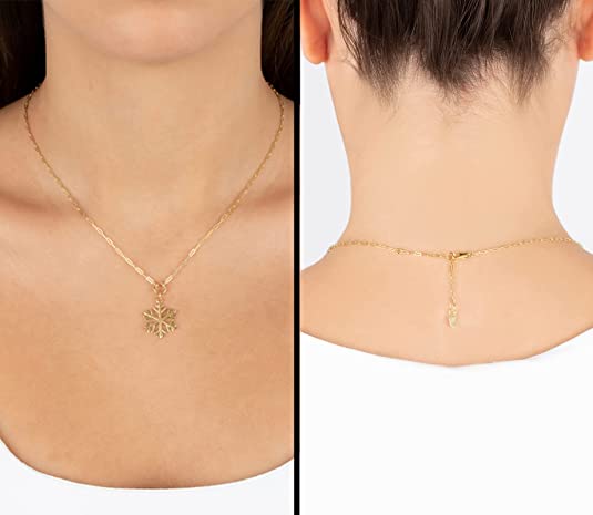 Snowflake Pendant Necklace - Jewelry Atelier