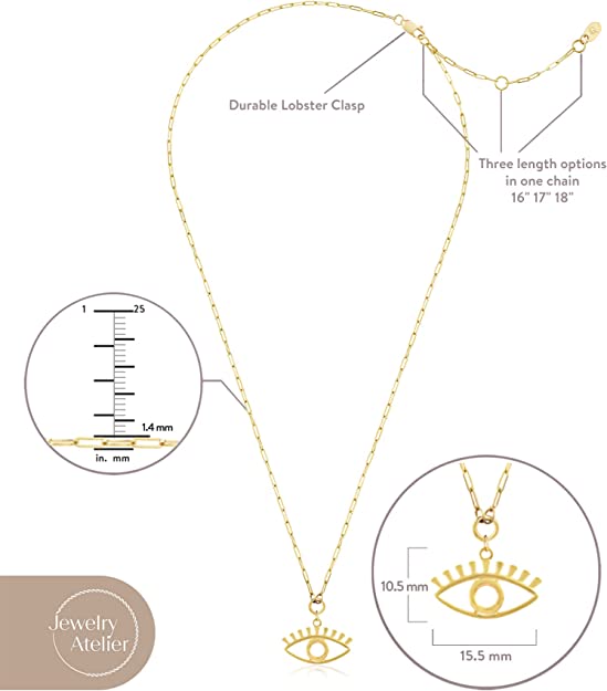 Eye Pendant Necklace - Jewelry Atelier