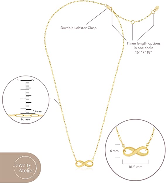 Infinity Pendant Necklace - Jewelry Atelier
