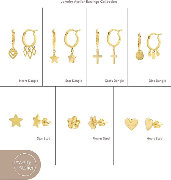 Cross Dangle Earrings - Jewelry Atelier