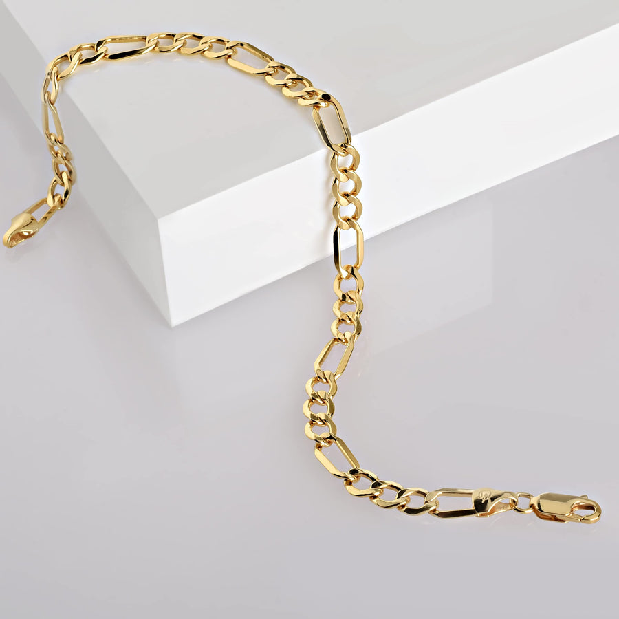 Figaro Chain Bracelet (4.7mm)