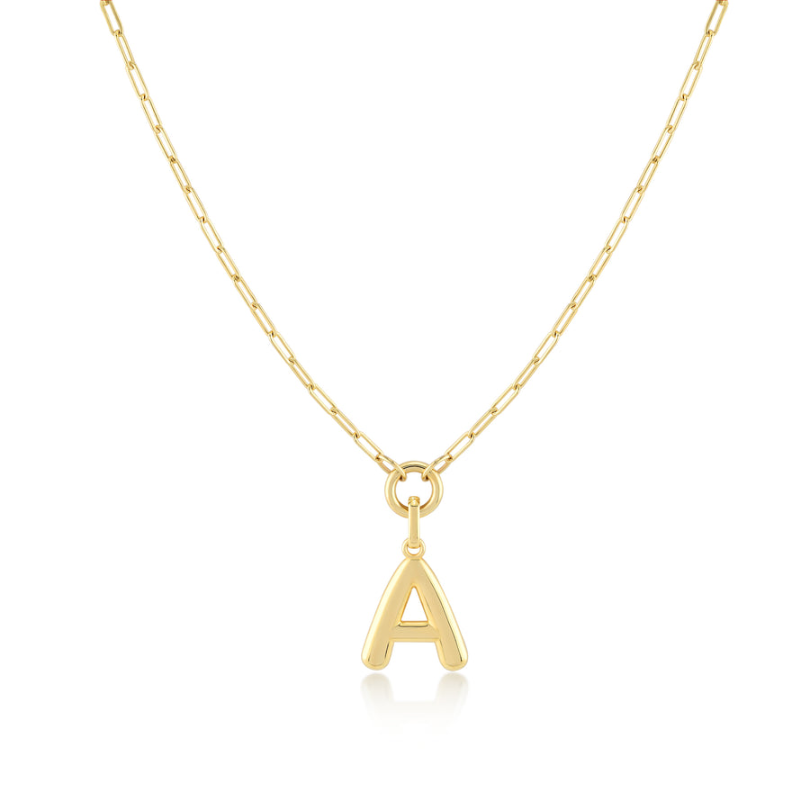 Initial Pendant Necklace - Jewelry Atelier