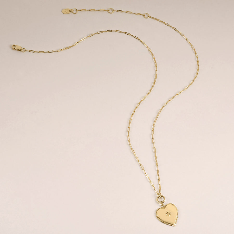 Nostalgic Heart Pendant Necklace