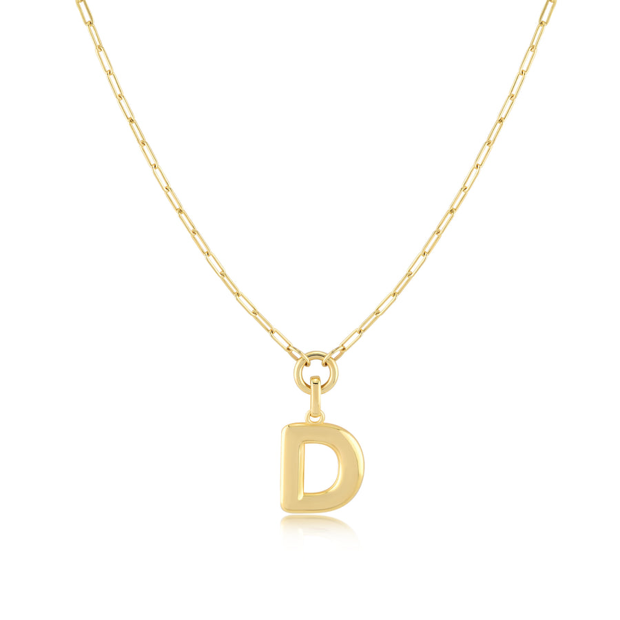 Initial Pendant Necklace - Jewelry Atelier