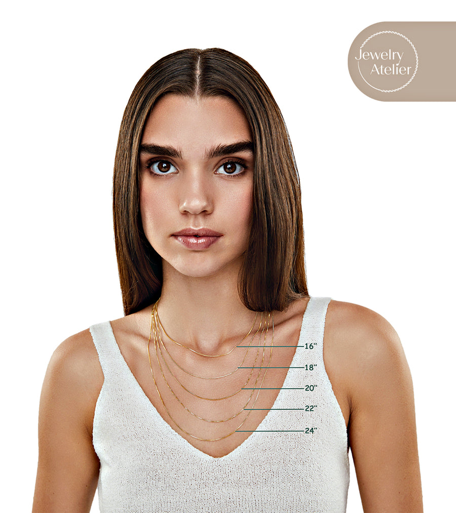 Box Chain Necklace (1.0mm) - Jewelry Atelier