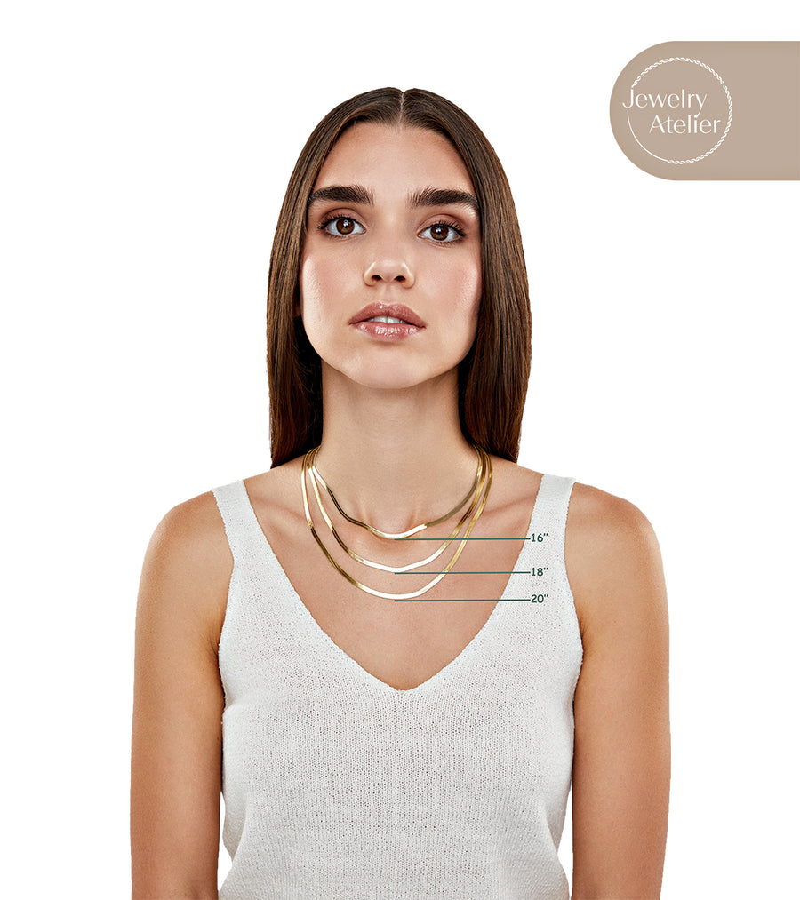 Herringbone Necklace (4.0mm) - Jewelry Atelier