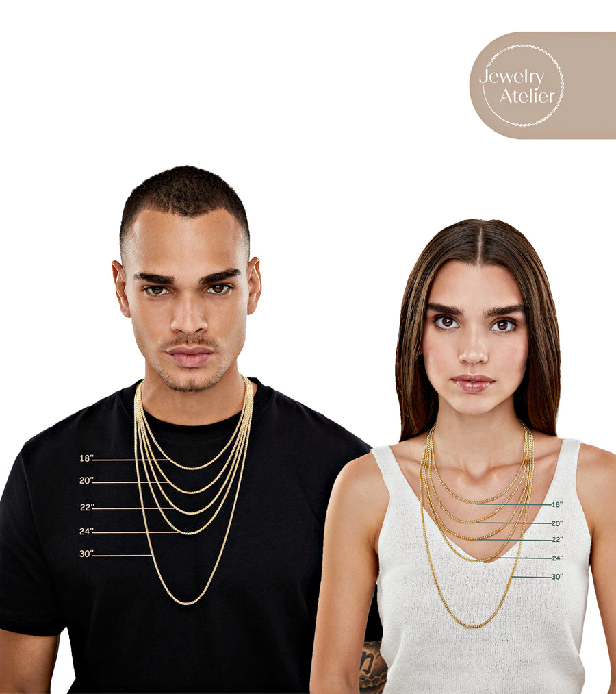 Palm Chain Necklace (2.5mm) - Jewelry Atelier
