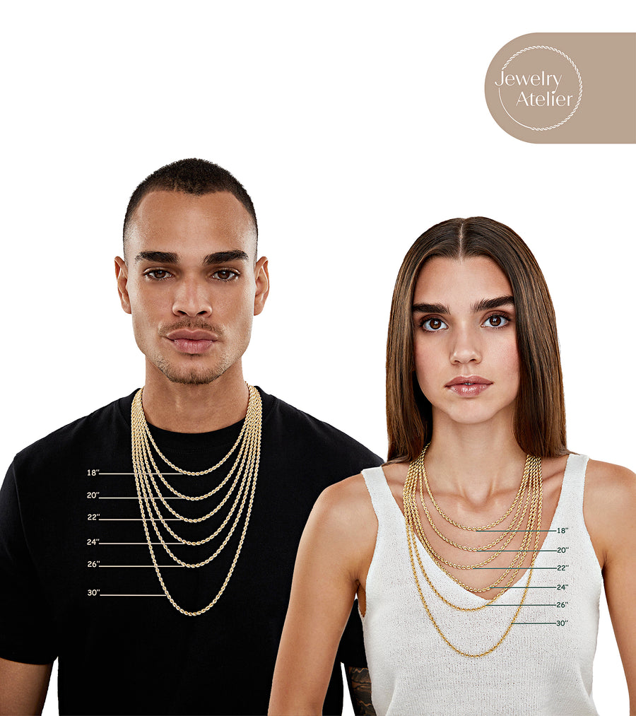Rope Chain Necklace (2.1mm) - Jewelry Atelier