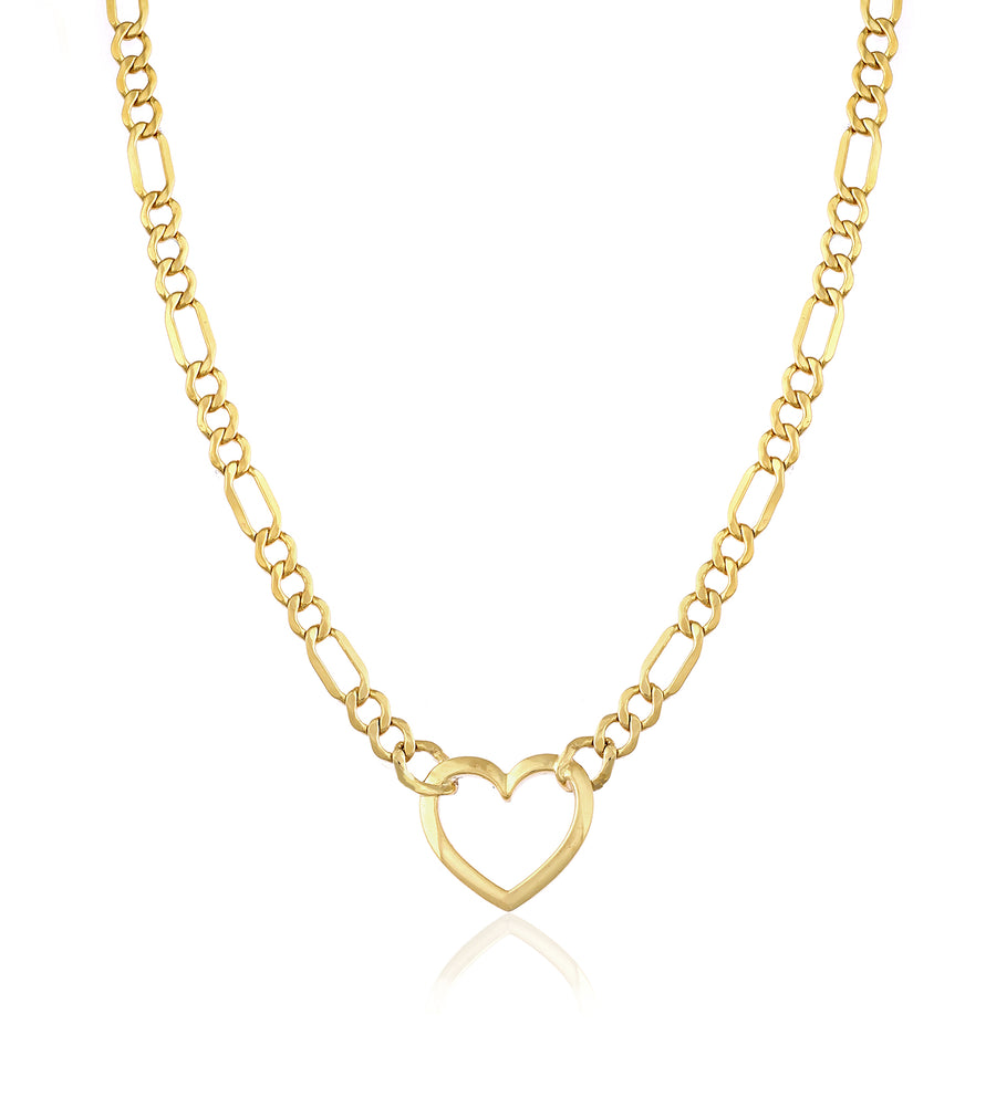 Figaro Heart Necklace (2.7mm)