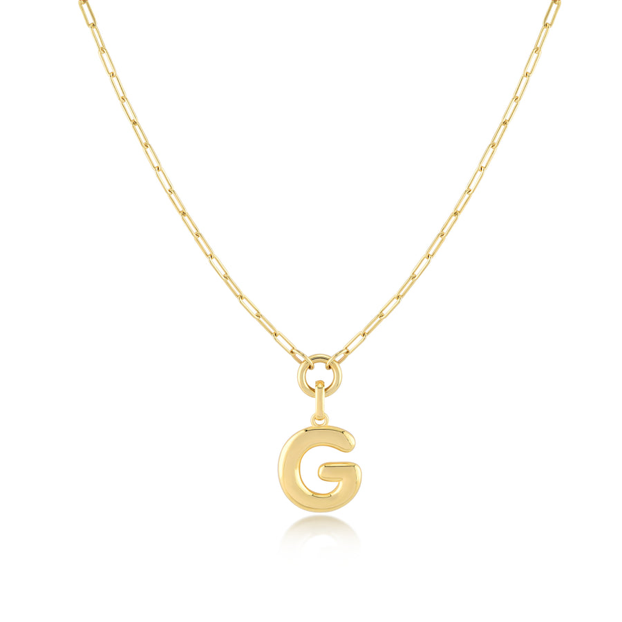 Initial Pendant Necklace - Jewelry Atelier