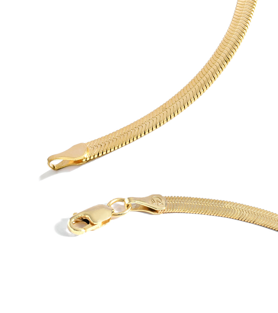 Herringbone Necklace (3.2mm) - Jewelry Atelier