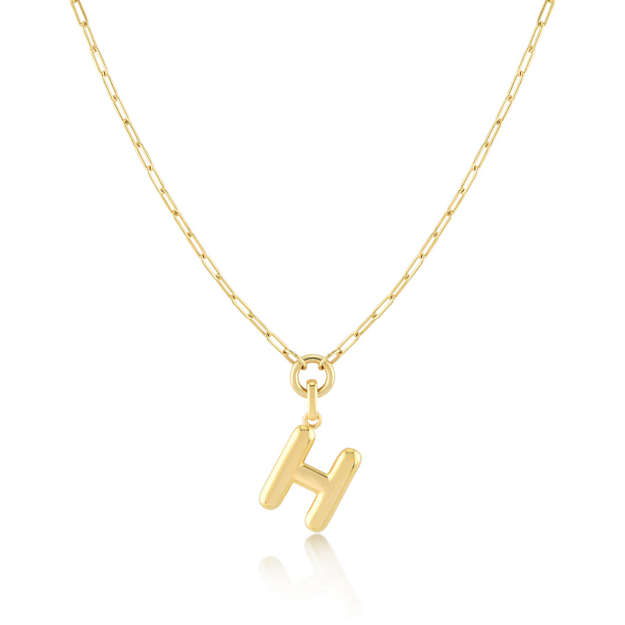 Initial Pendant Necklace - Jewelry Atelier