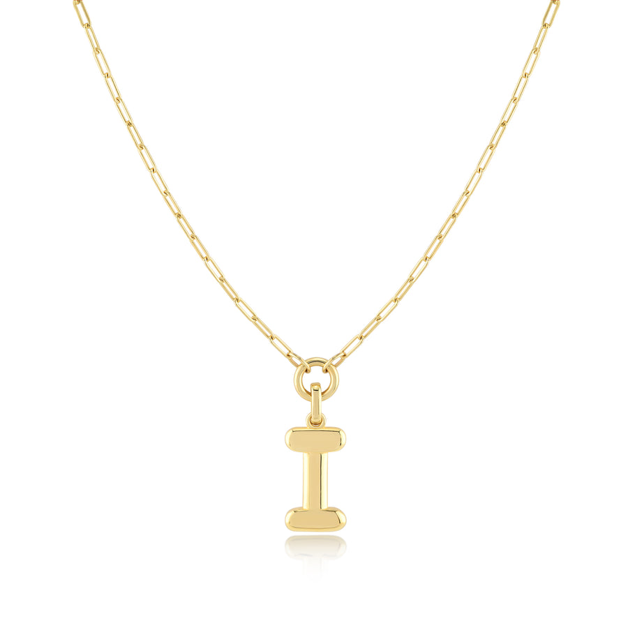 Initial Pendant Necklace - Jewelry Atelier