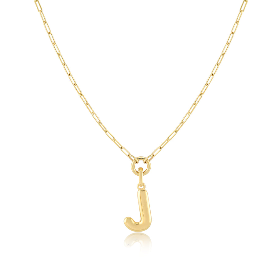 Initial Pendant Necklace - Jewelry Atelier