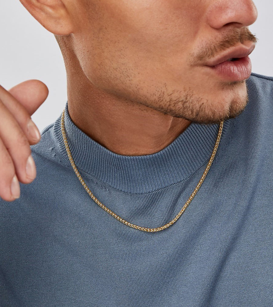 Palm Chain Necklace (3.2mm) - Jewelry Atelier