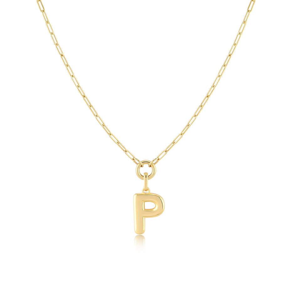Initial Pendant Necklace - Jewelry Atelier
