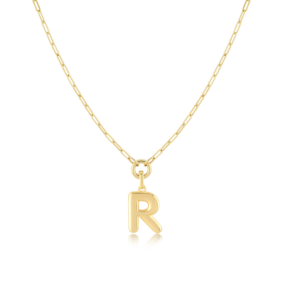 Initial Pendant Necklace - Jewelry Atelier