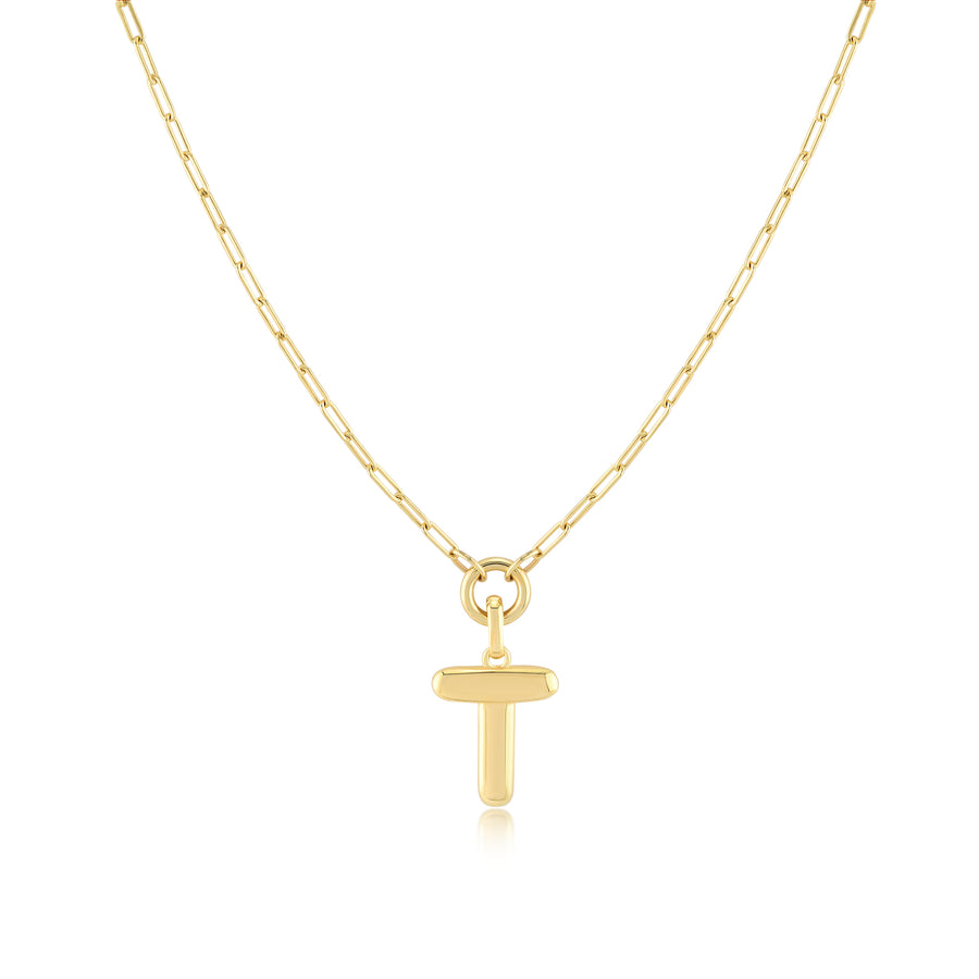 Initial Pendant Necklace - Jewelry Atelier
