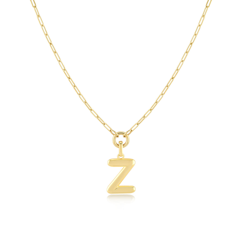 Initial Pendant Necklace - Jewelry Atelier